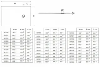 Душевой поддон Jacob Delafon Singulier E67015-NAD 140x80 см серый сланец
